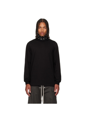 Rick Owens Black Concordians Short Crewneck LS T-shirt