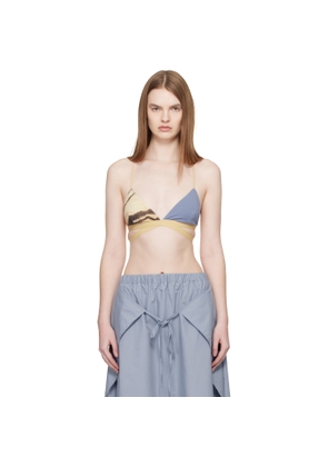 Baserange Blue & Beige Stay Bra