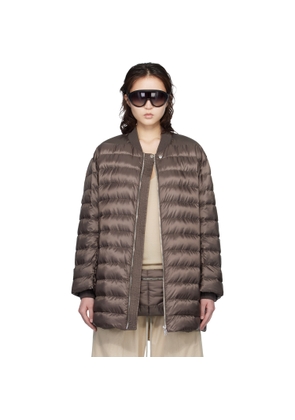 Rick Owens Moncler + Rick Owens Brown Flight Down Jacket