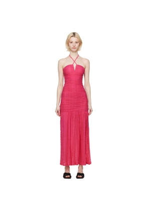 GANNI SSENSE Exclusive Pink Maxi Dress