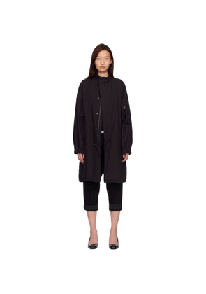 COOR Black Garment Dyed Fishtail Parka