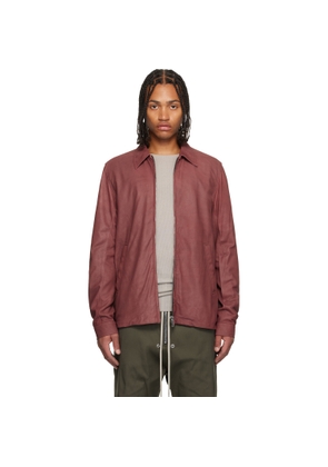 Rick Owens Pink Concordians Brad Leather Jacket