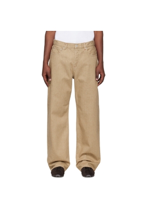JACQUEMUS Beige 'The straight de-Nîmes' Jeans