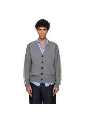 Jil Sander Gray Cashmere Cardigan