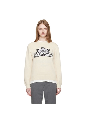 Kenzo Beige Kenzo Paris 'KENZO Happy Tiger' Sweater
