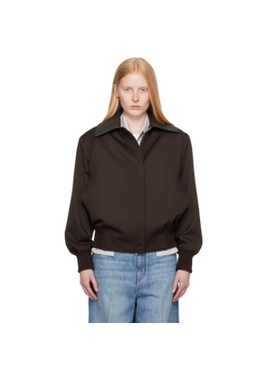 Stella McCartney Burgundy Twill Tailoring Field Jacket
