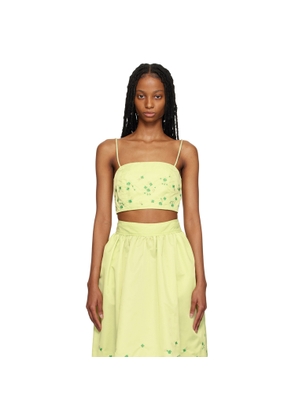 GANNI SSENSE Exclusive Green Camisole