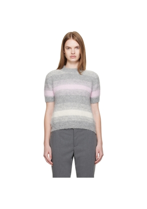 Kenzo Gray Kenzo Paris 'KENZO Speed Stripe' Sweater