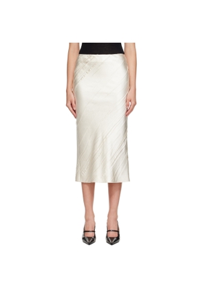 Sportmax Off-White Ruta Midi Skirt