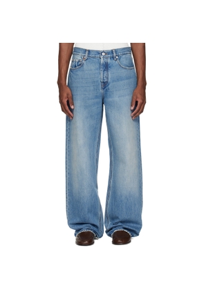 JACQUEMUS Blue 'The straight de-Nîmes denim' Jeans