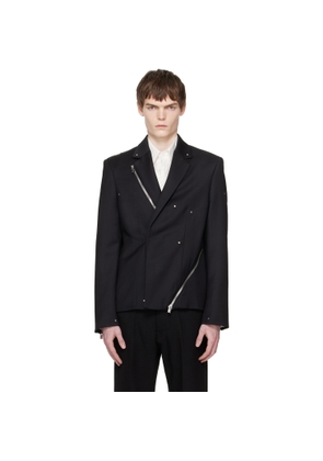 HELIOT EMIL Black Lucent Tailored Jacket