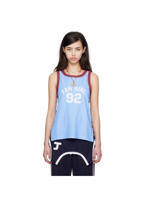 I'm Sorry by Petra Collins SSENSE Exclusive Blue JennyFax Edition Striped Tank Top