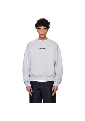 Jil Sander Gray Printed Sweatshirt