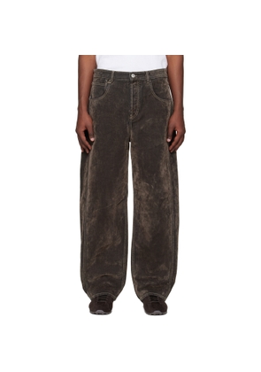 JACQUEMUS Khaki 'The Mirada de-Nîmes' Jeans