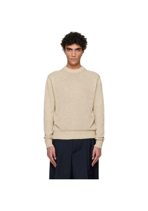 Jil Sander Beige Silk Sweater