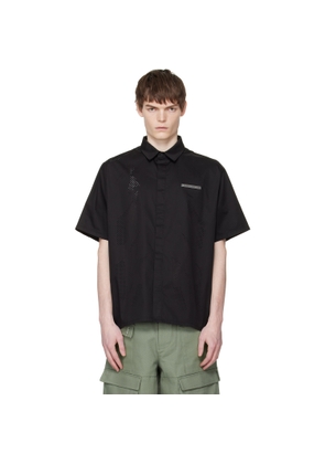 HELIOT EMIL Black Alsoran S/S Shirt