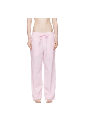 Tekla Pink Poplin Pyjama Pants