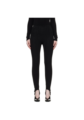 Mugler Black Jersey Milano Leggings