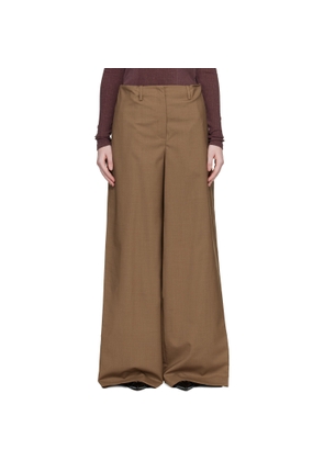 Mugler Brown Super Fine Mela Trousers