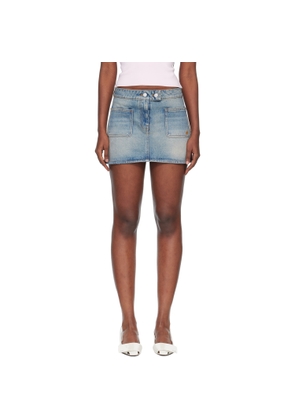 Courrèges Blue Signature Denim Miniskirt