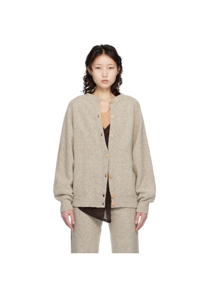 Baserange Taupe Soar Cardigan