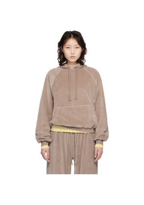 Baserange Taupe Rim Raglan Hoodie