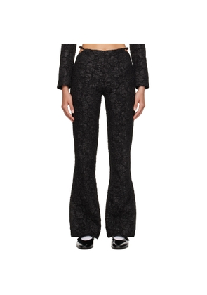 GANNI Black Slim-Fit Trousers
