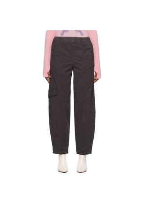 GANNI Gray Curve Trousers