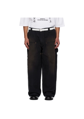 WILLY CHAVARRIA Black Workwear Toluca Trousers