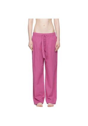 Tekla Purple Poplin Pyjama Pants