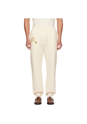 BENTGABLENITS Off-White Embroidered Sweatpants