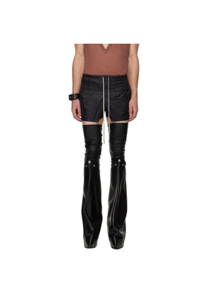 Rick Owens Black Concordians Boxing Shorts
