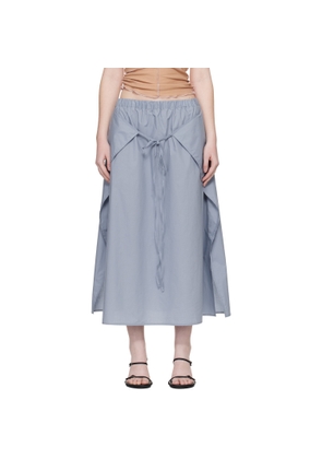 Baserange Blue Decti Maxi Skirt