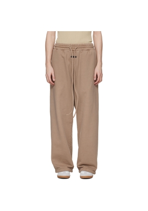 Fear of God Beige Sunfaded Wide Leg Sweatpants