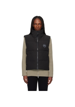 Canada Goose Black 'Black Label' Grandview Cropped Down Vest