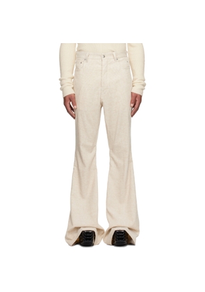 Rick Owens Off-White Concordians Bolan Bootcut Trousers