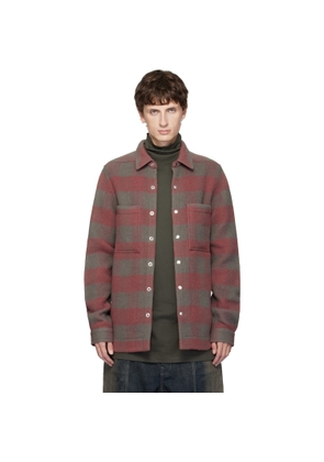 Rick Owens Pink Concordians Wool Shirt