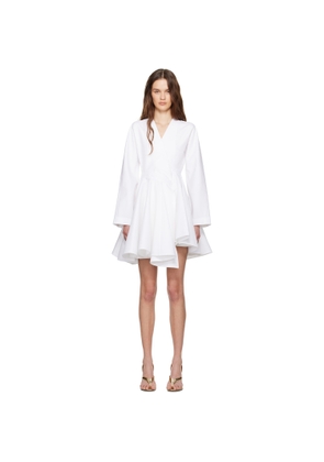 ALAÏA White Cotton Poplin Minidress