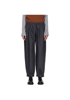 Serapis Gray Wool Draped Lounge Pants