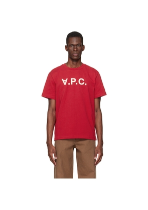 A.P.C. Red Standard Grand 'VPC' T-shirt