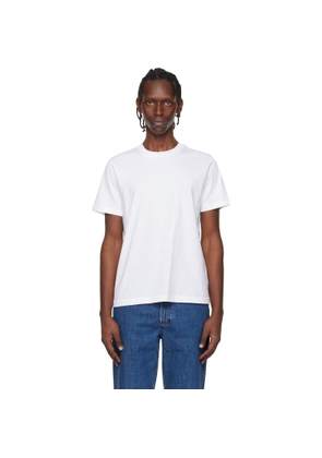 A.P.C. White Standard 'A.P.C.' Brodé T-shirt