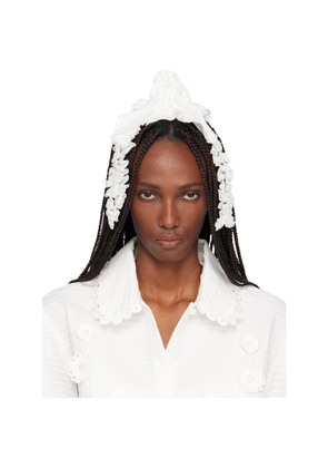 Róisín PIERCE Off-White Women Swirl Shoot Woven Hair Clip