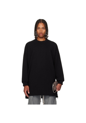 Rick Owens Black Concordians Tommy LS Sweatshirt