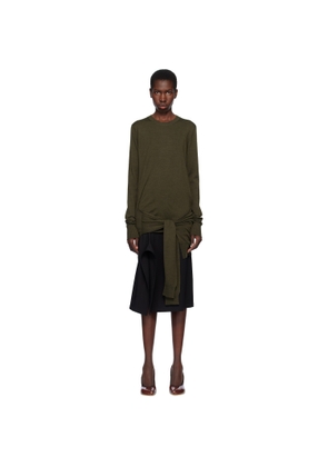 Stella McCartney Khaki Mixed Wool Sweater