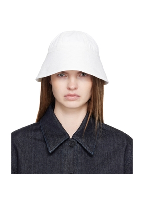 Jil Sander Off-White Linen Bucket Hat