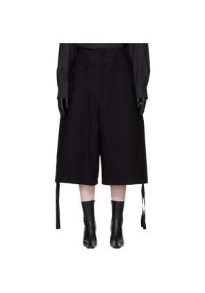YOHJI YAMAMOTO Black Bermuda Shorts
