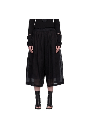 YOHJI YAMAMOTO Black Double Layered Trousers