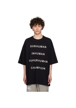 Rick Owens Black Champion Edition Tommy T-shirt