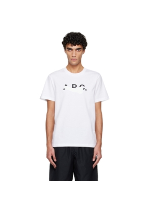 A.P.C. White Logo T-shirt