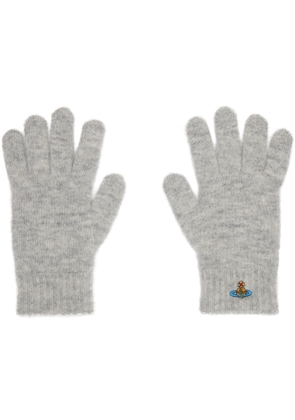 Vivienne Westwood Gray Fluffy Gloves